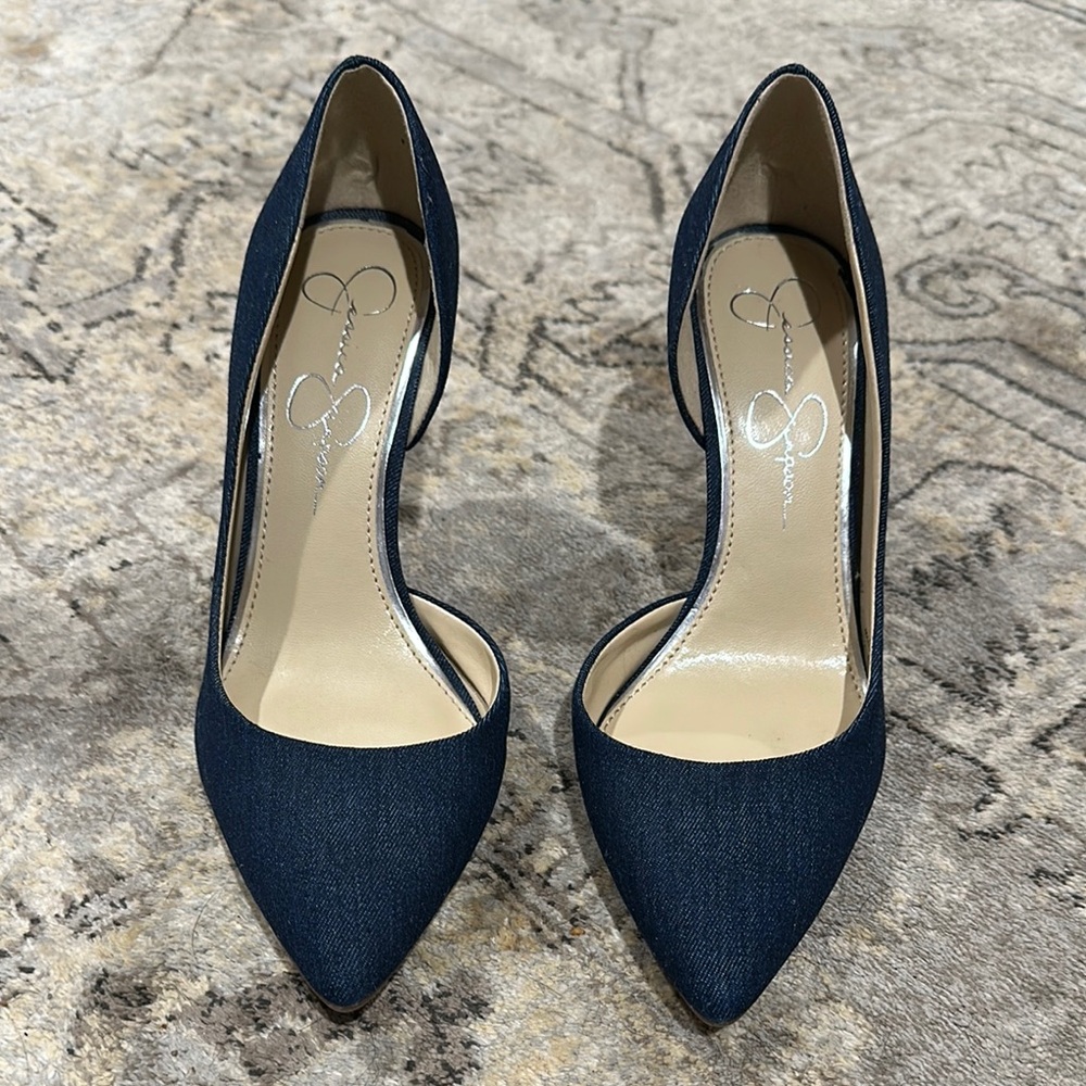 Jessica Simpson denim heel 7.5